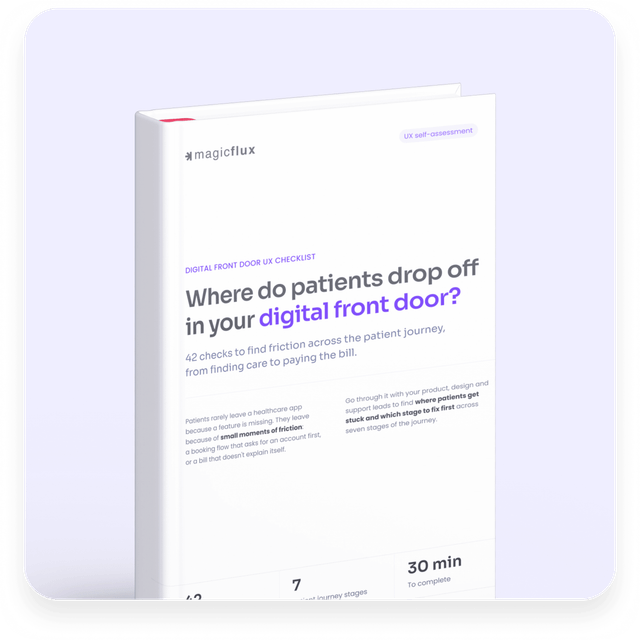 Digital front door UX checklist