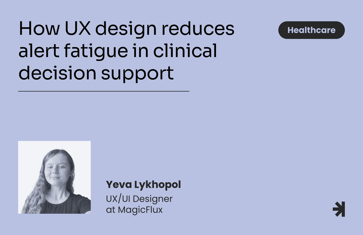 How UX design reduces alert fatigue in clinical decision support