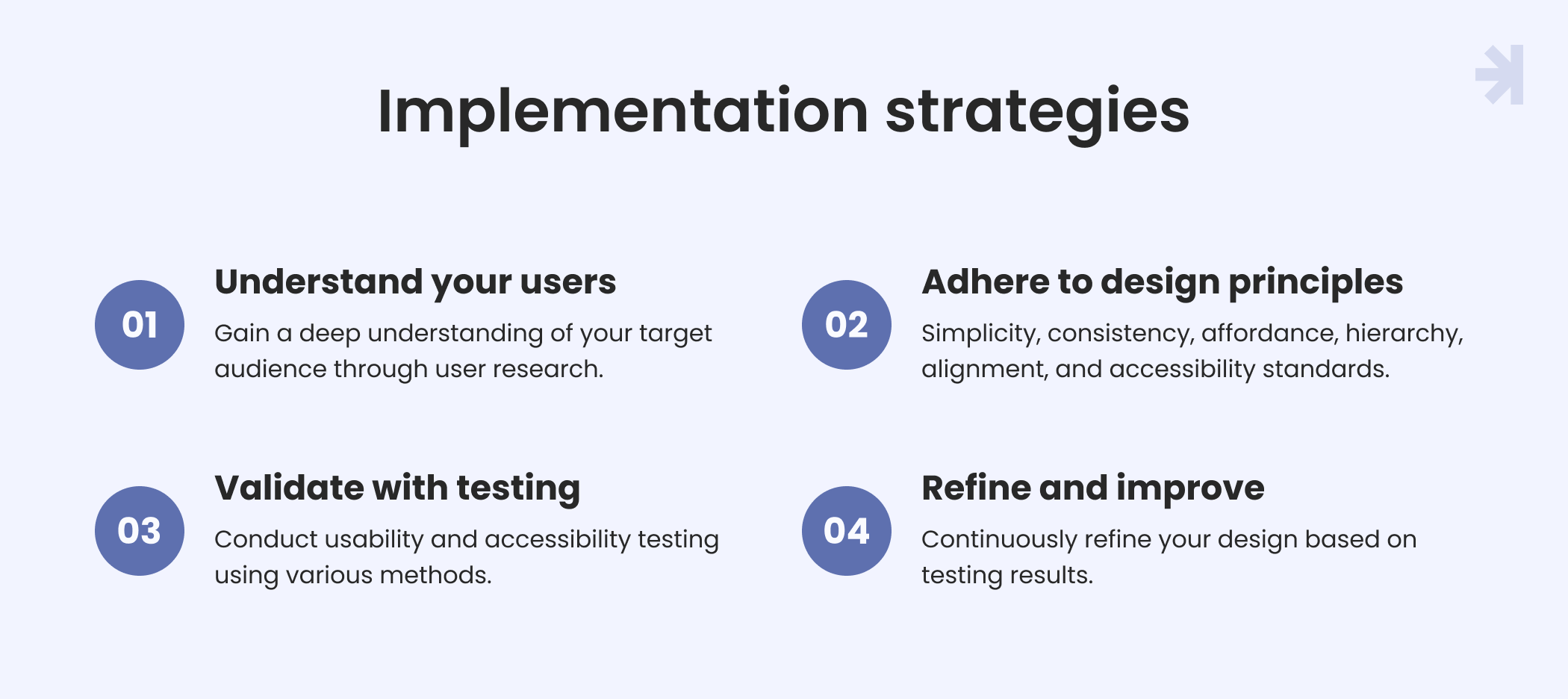 An invincible combo: Implementation strategies